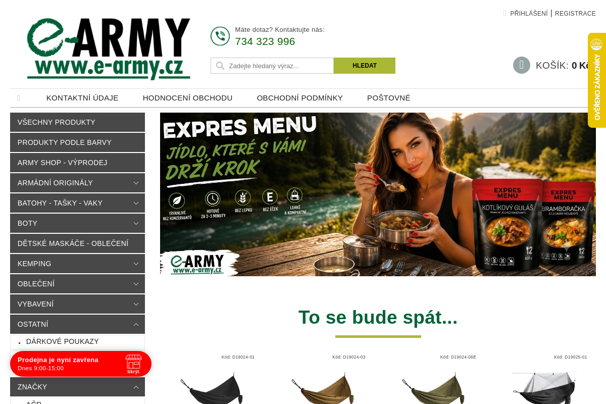 Army shop e-army.cz