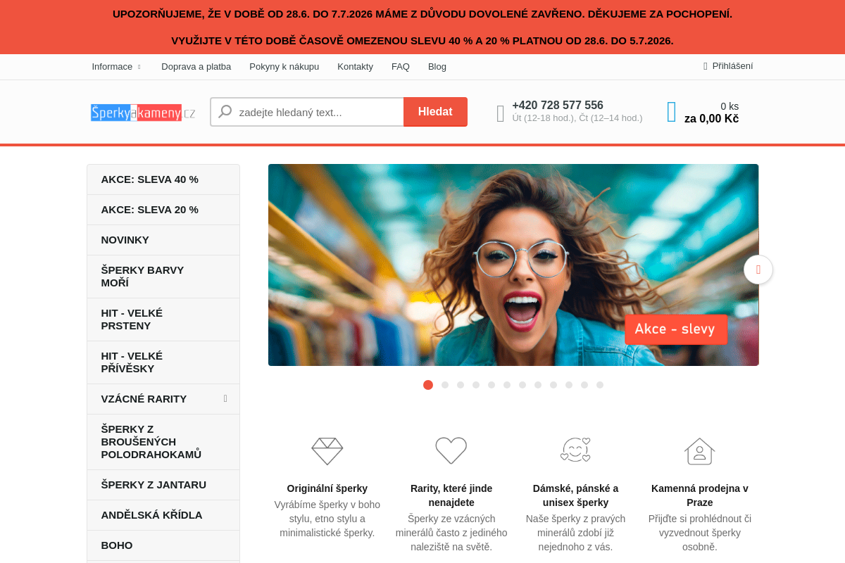 Šperkyakameny.cz - Eshop s drahými kameny a minerály