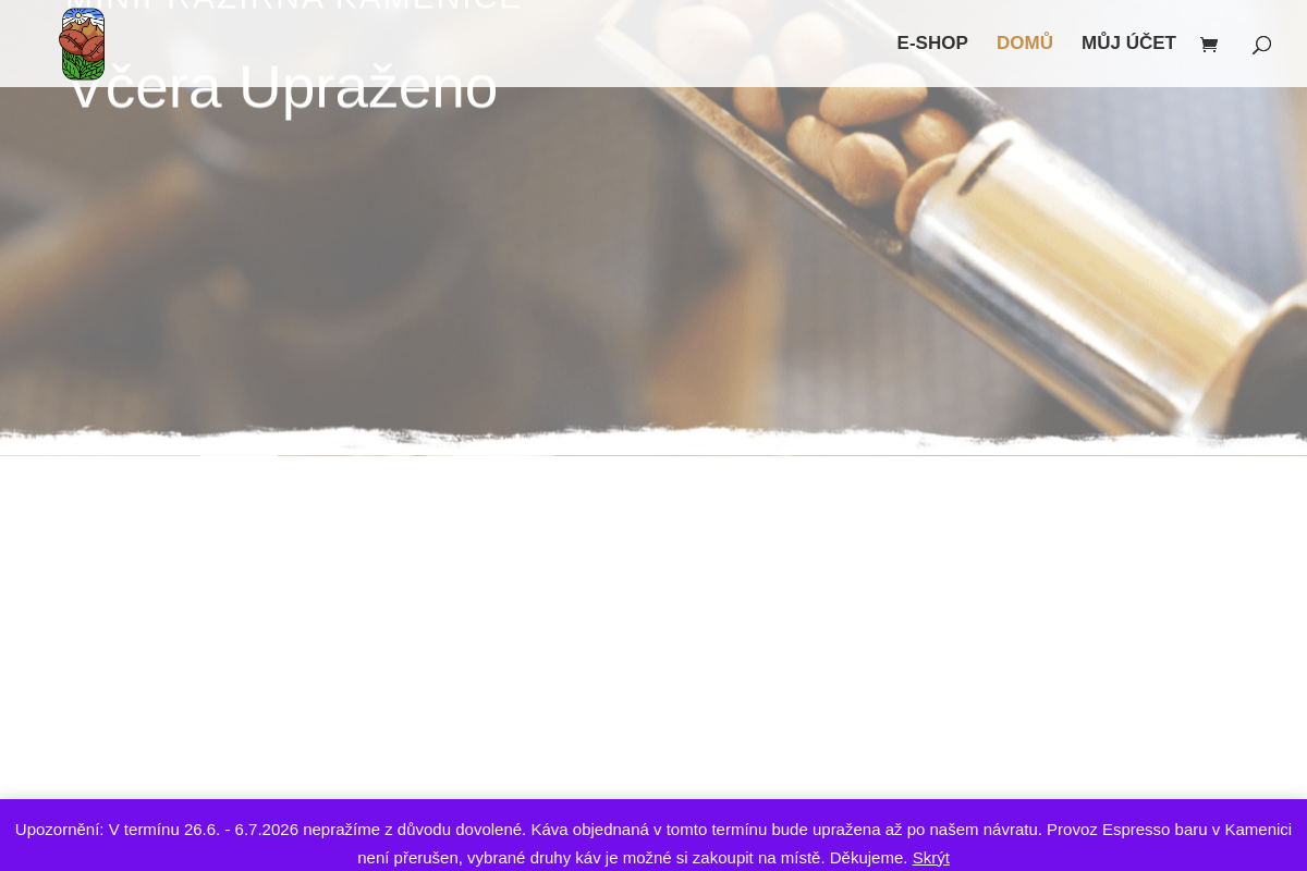 Espresso bar - Včera Upraženo