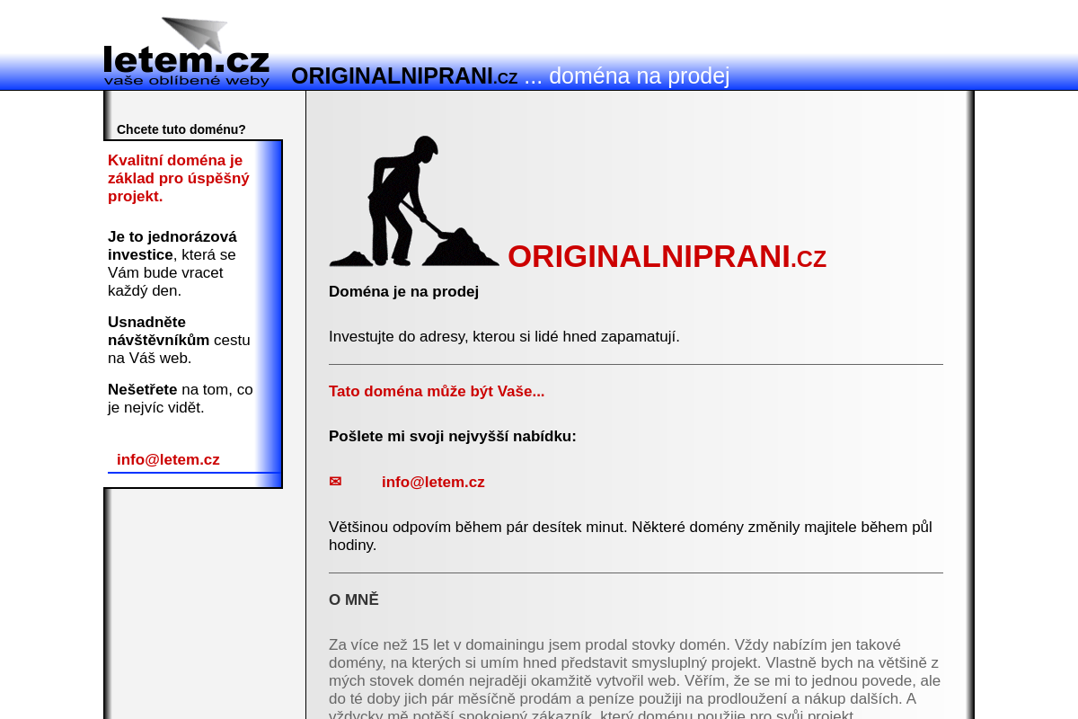Originalniprani.cz