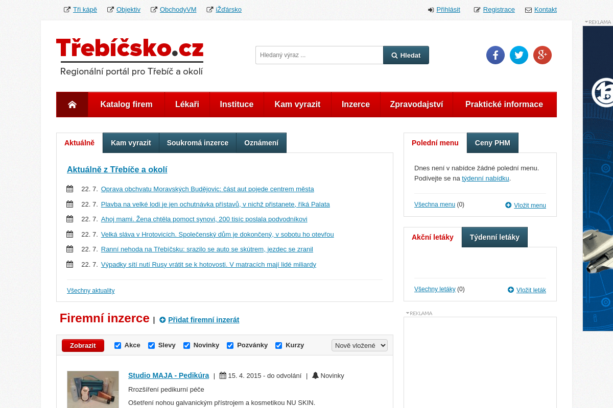 Regionální portál Třebíčsko.cz