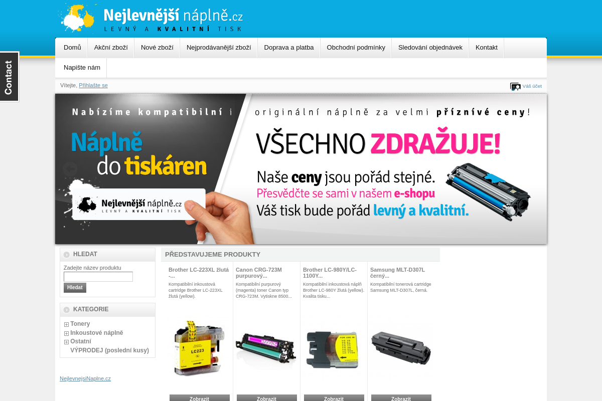 Nejlevnější náplně.cz