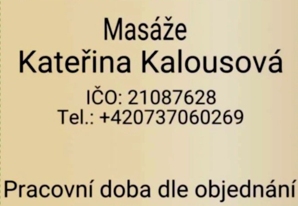 Masáže Kateřina Kalousová foto 2