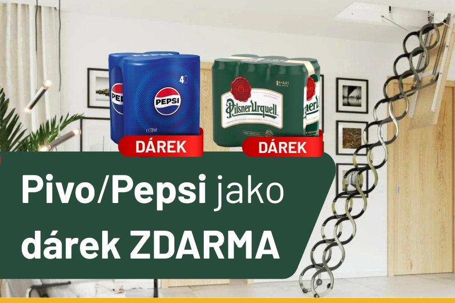 Dárek ZDARM pří nákupu pouzder a půdních schodů