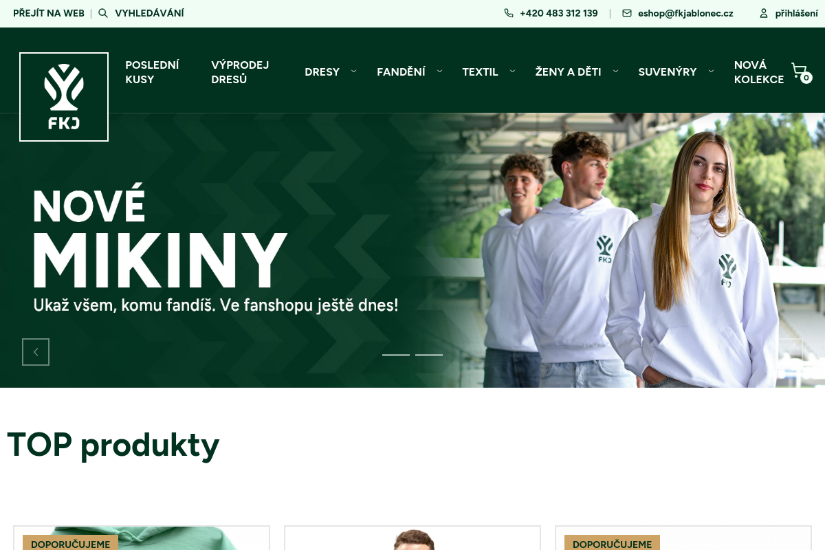 Fanshop FK Jablonec