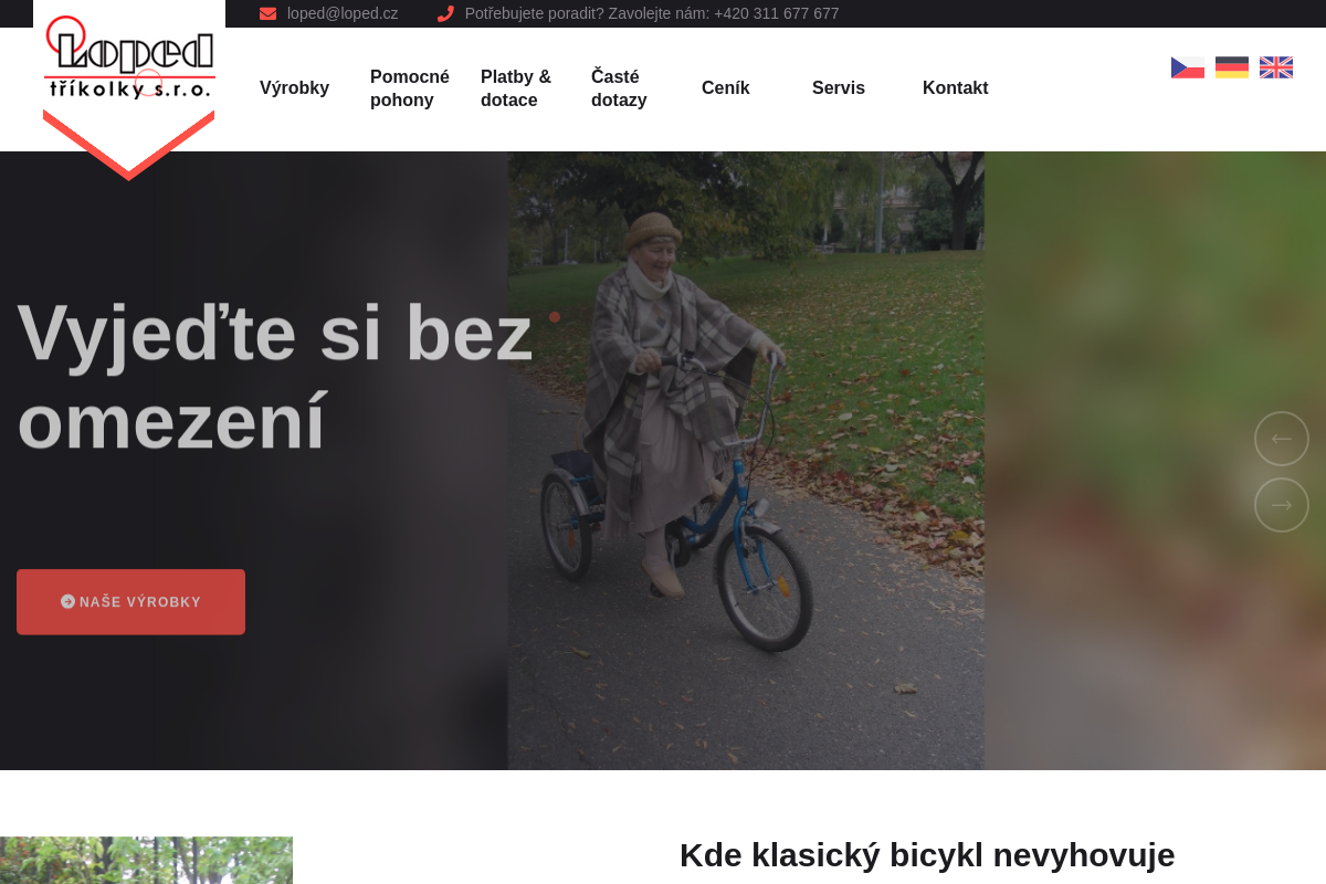 LOPED - tříkolky