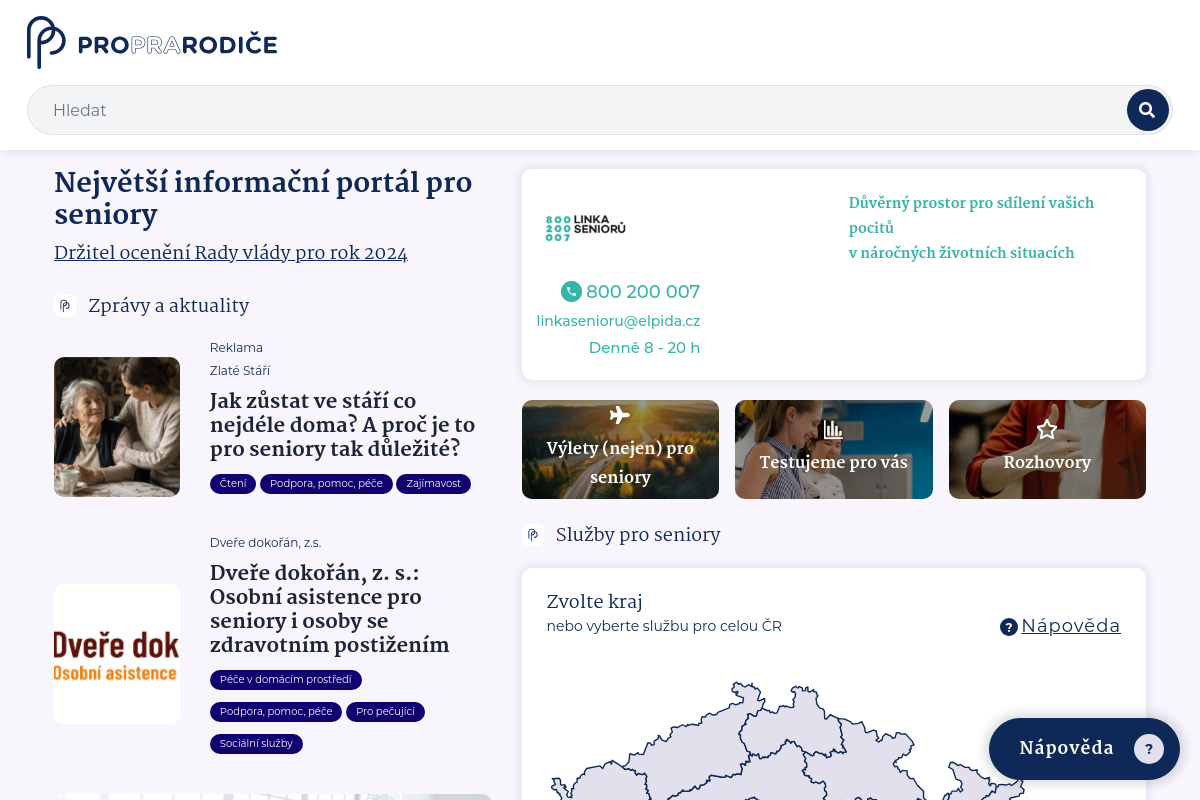 Proprarodiče.cz a Emaminy.cz