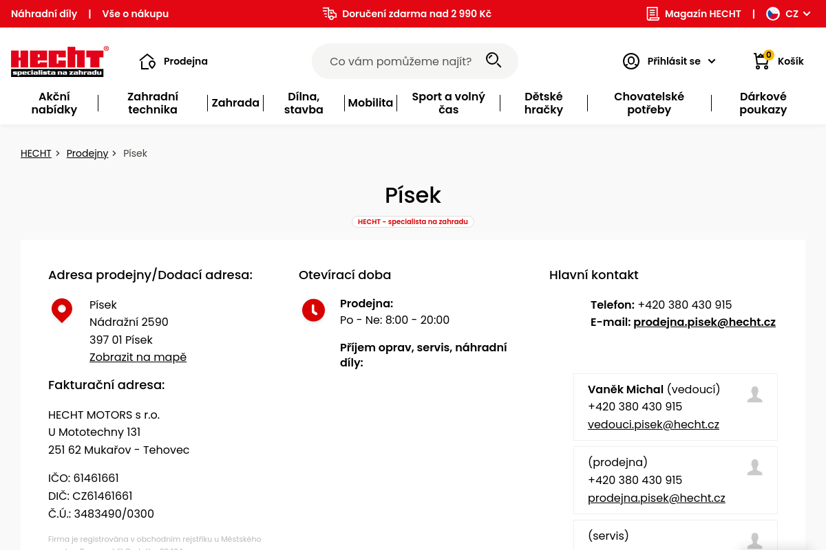 HECHT - specialista na zahradu