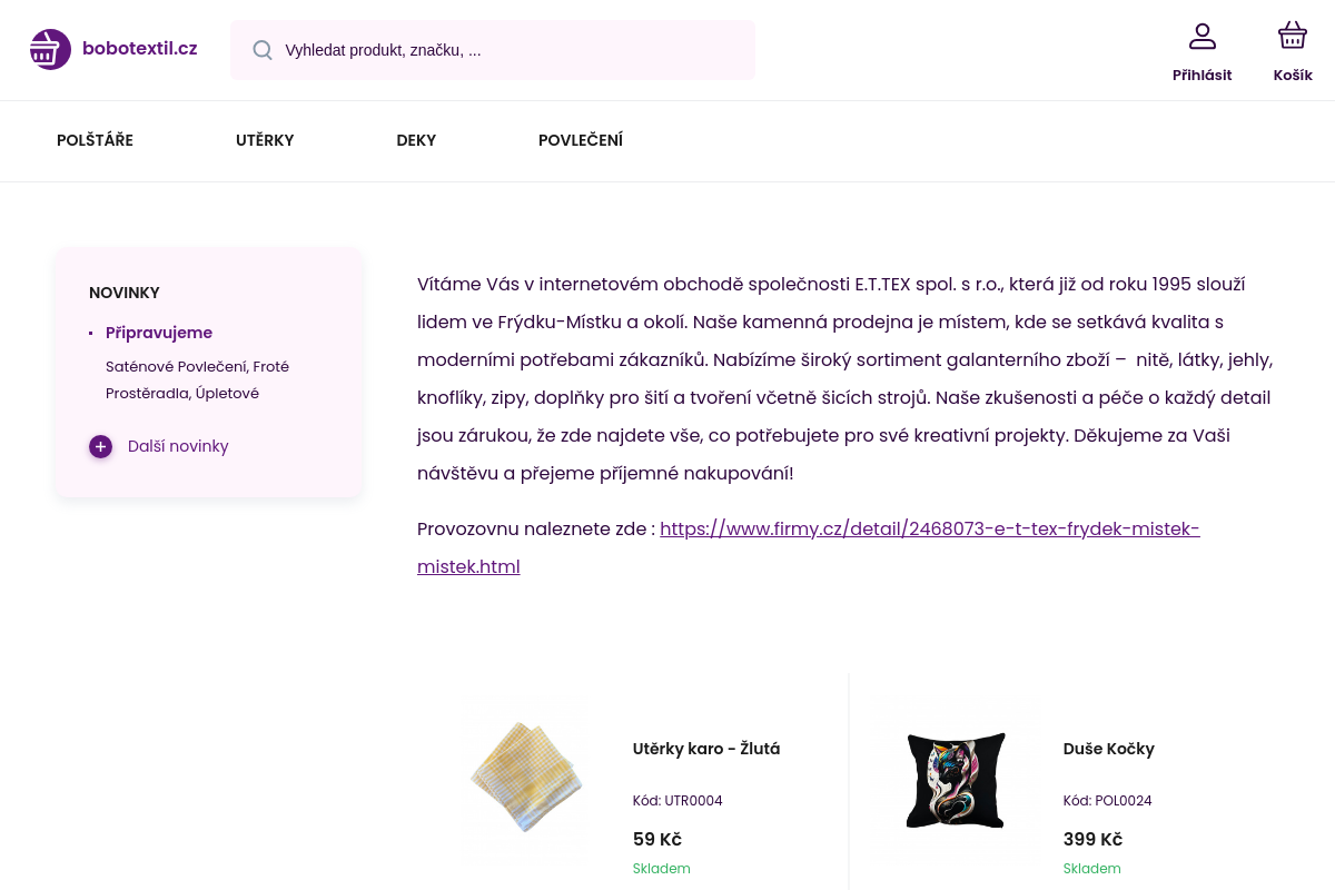 Bobotextil.cz