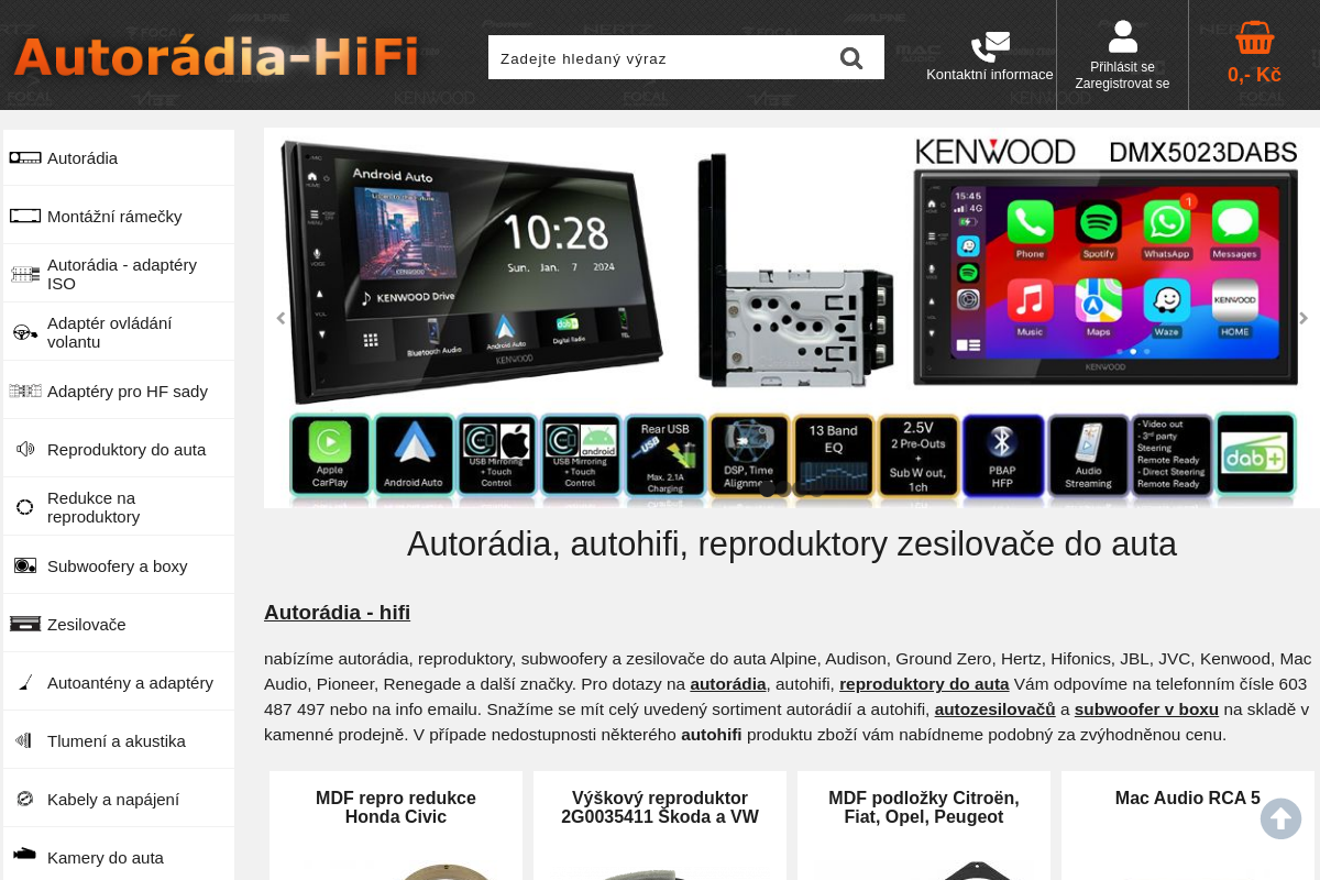 AUTORÁDIA - HIFI.cz