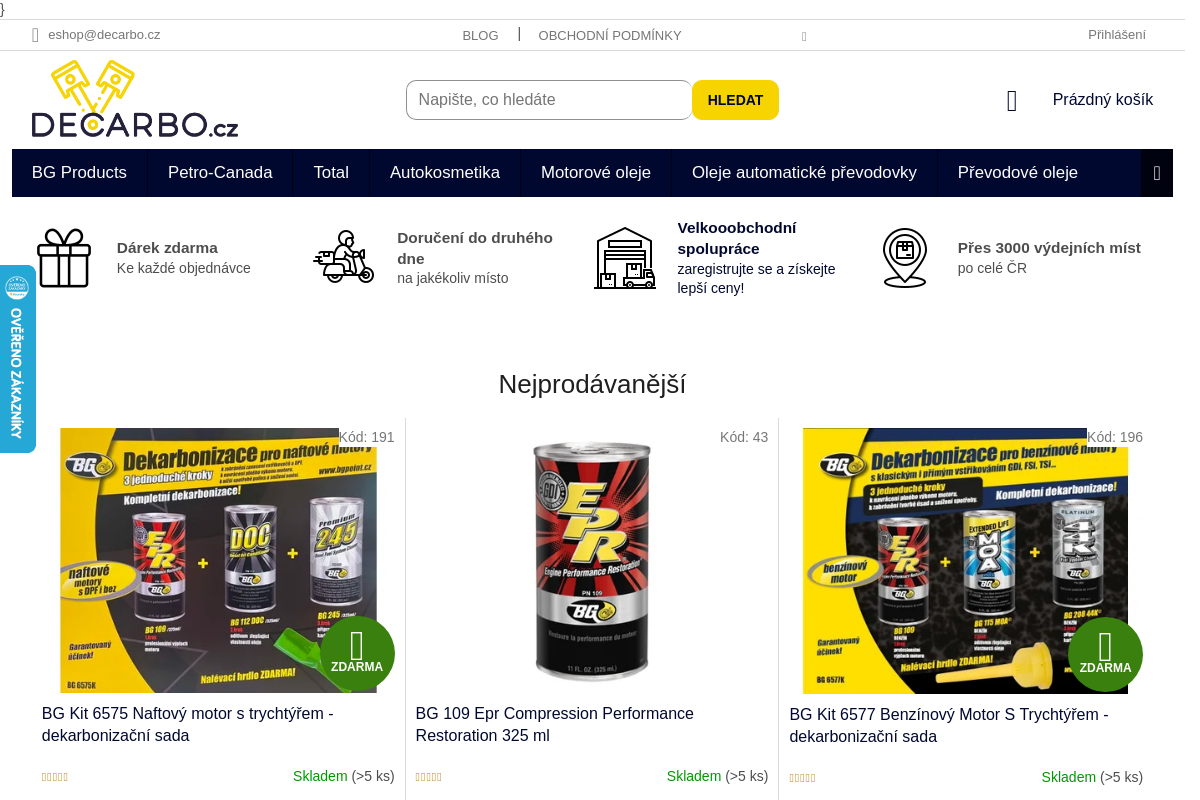 Decarbo.cz - eshop