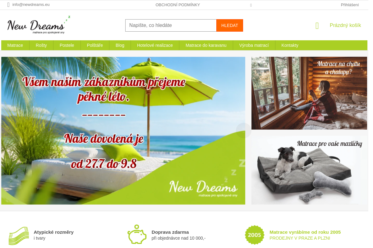 NewDreams - matrace pro spokojené sny