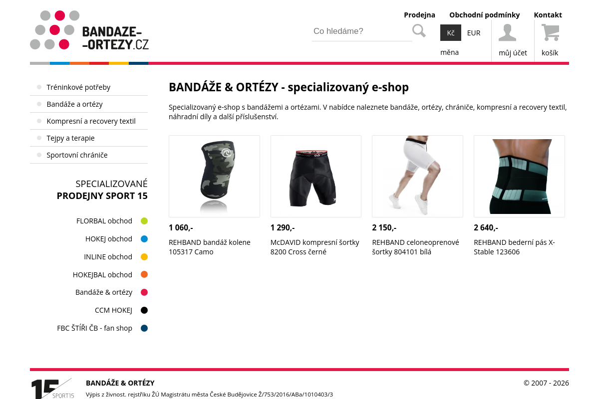 Bandáže-ortézy.cz