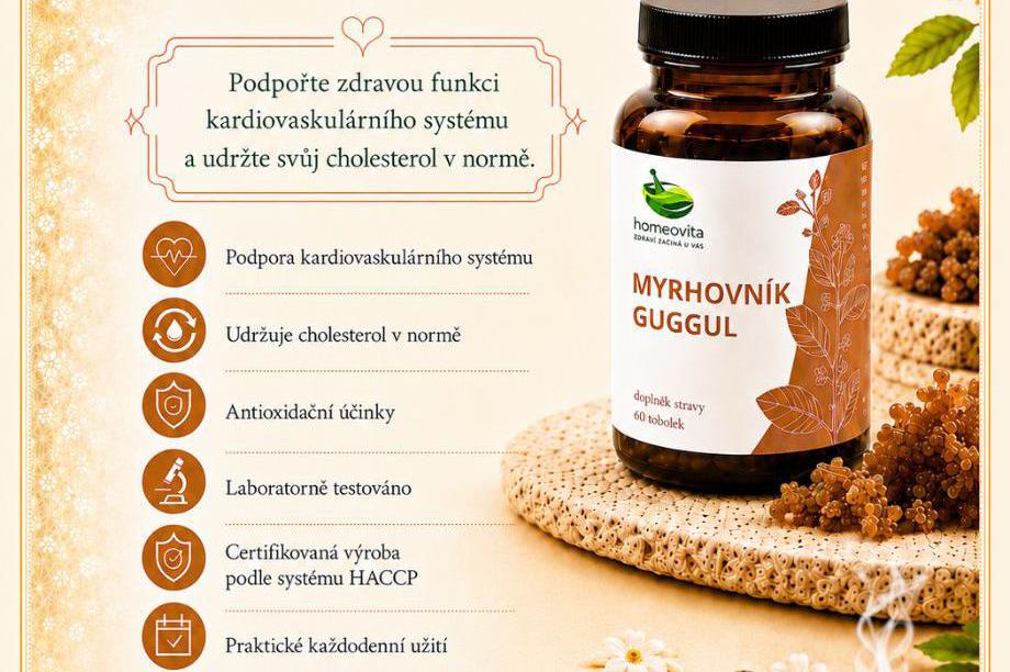 Myrhovník guggul 60 cps.