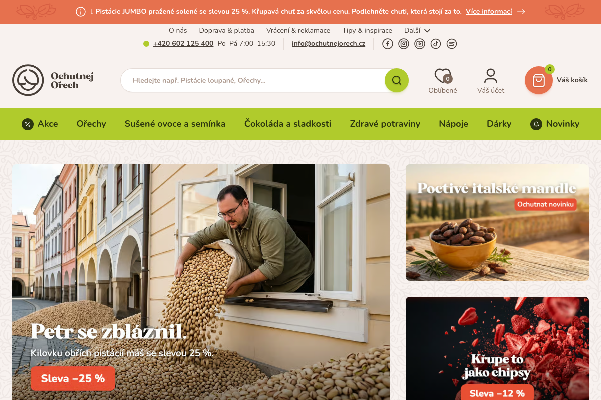 Ochutnejorech.cz foto 2
