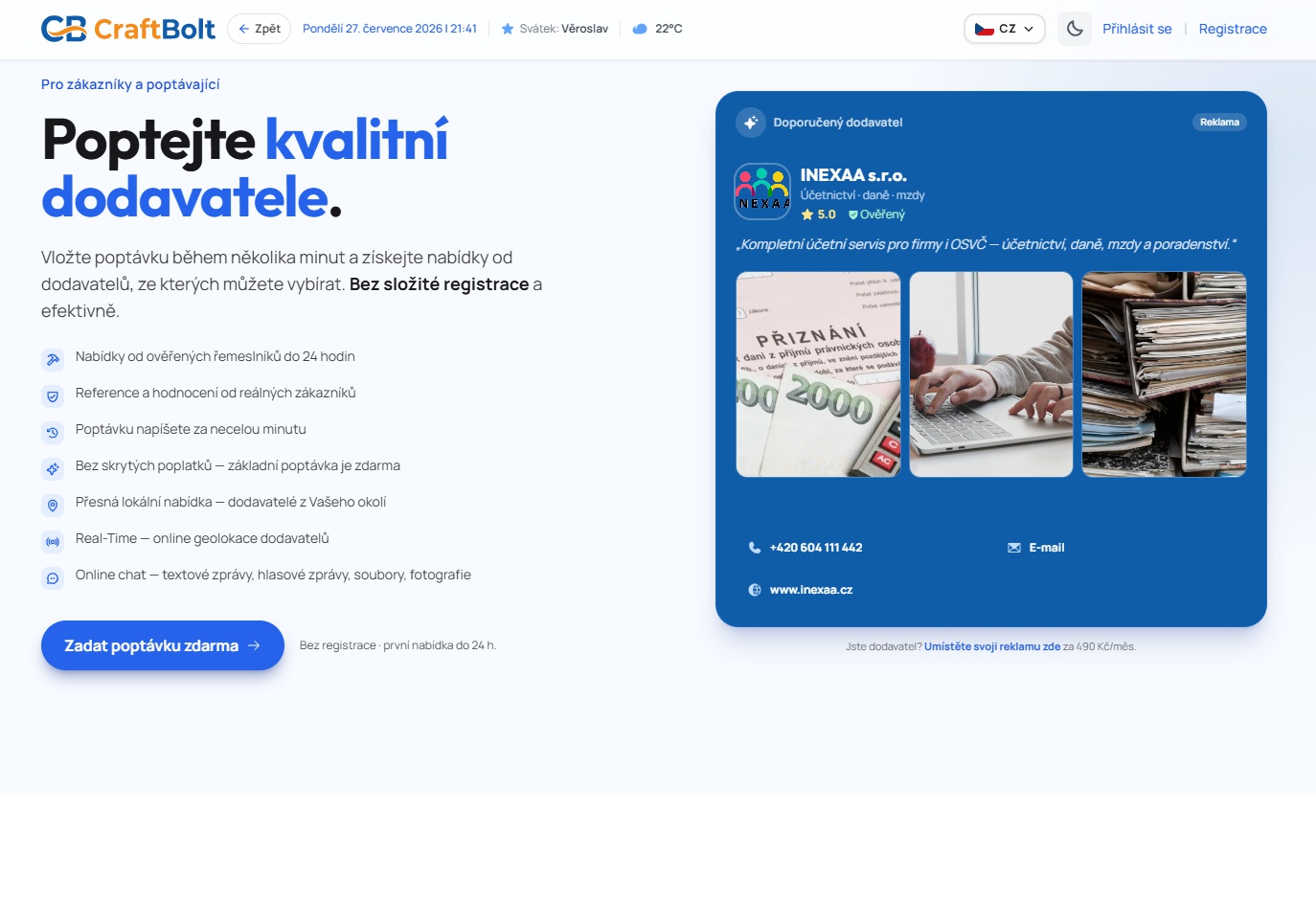 CraftBolt - poptávky a zakázky pod jednou střechou foto 3
