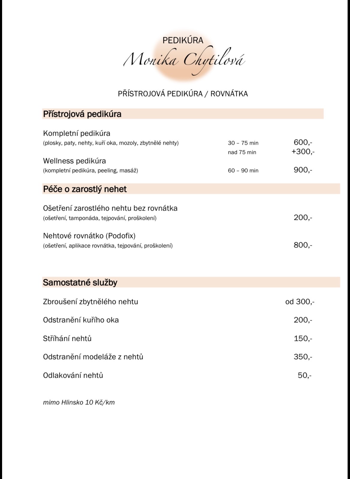 Pedikúra Monika Chytilová foto 2