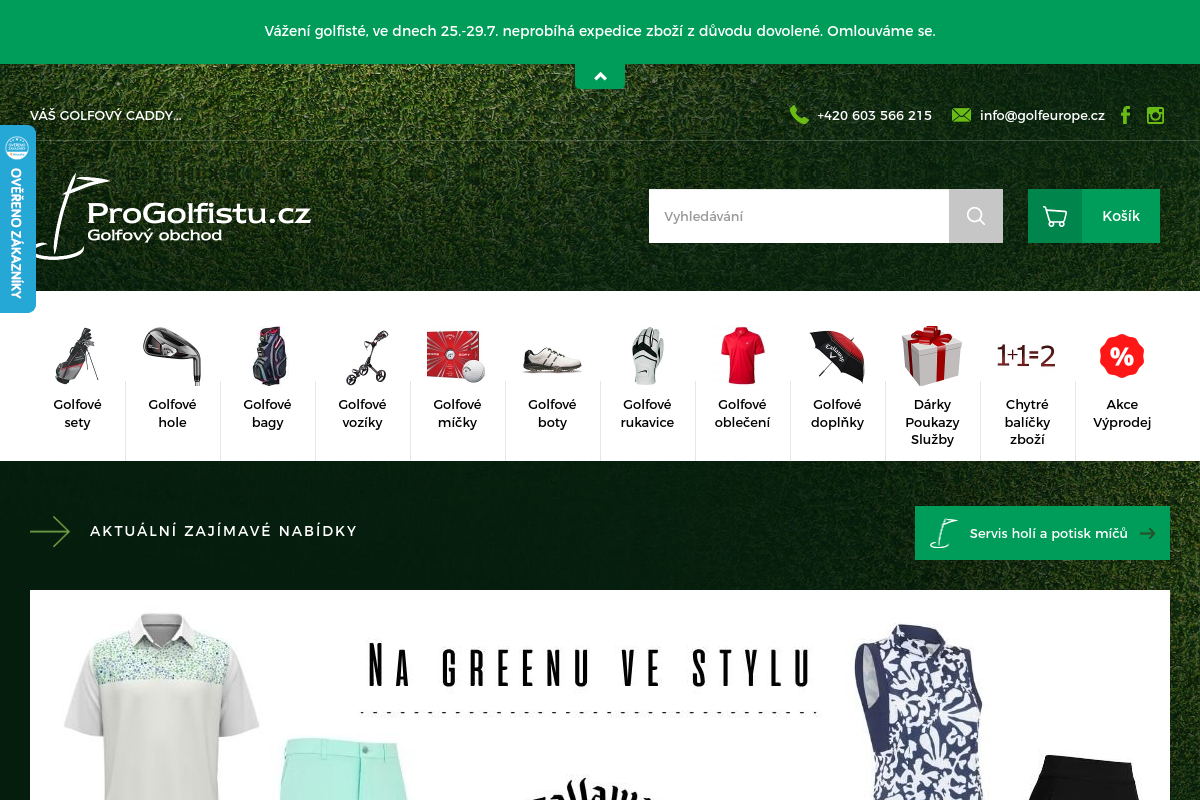 Golf Europe - Progolfistu.cz