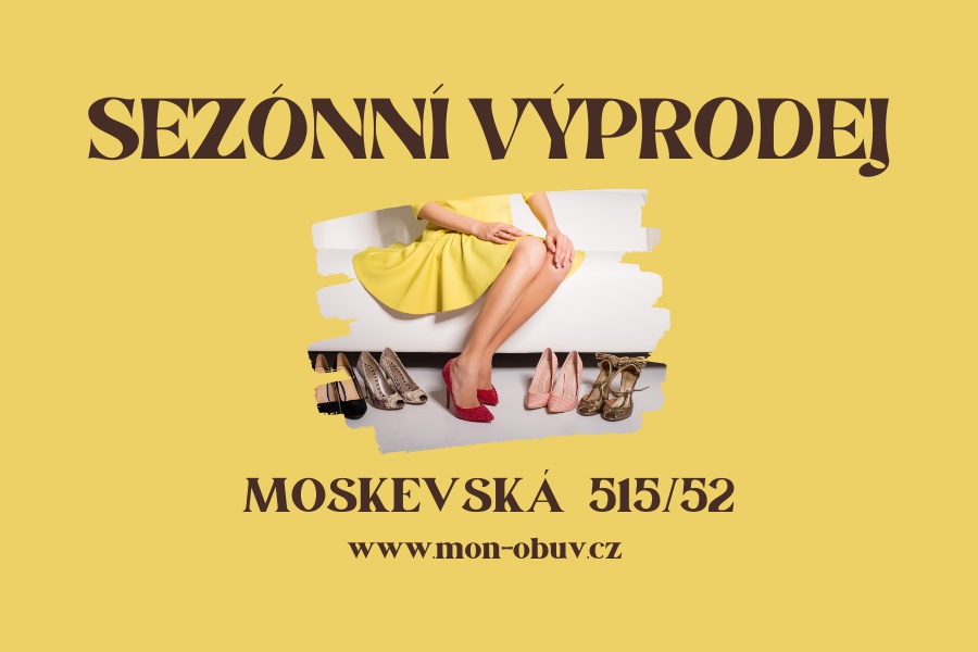 Sezónní výprodej v Mon-obuv.