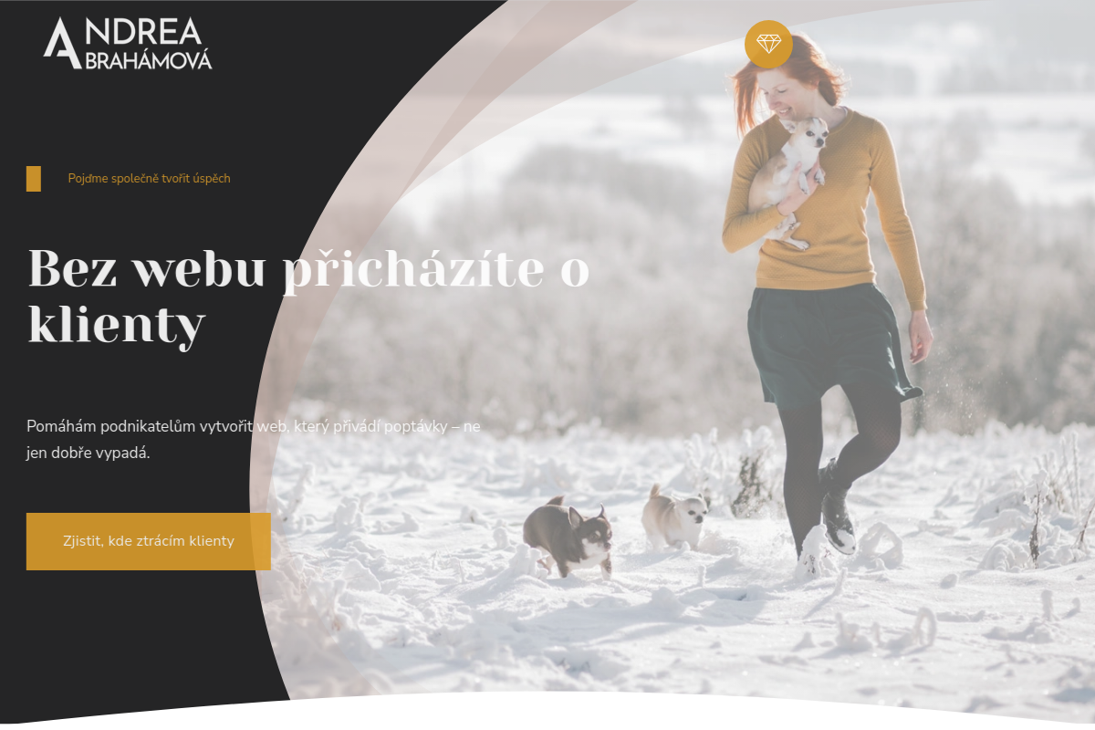Andrea Abrahámová - tvořím weby s citem