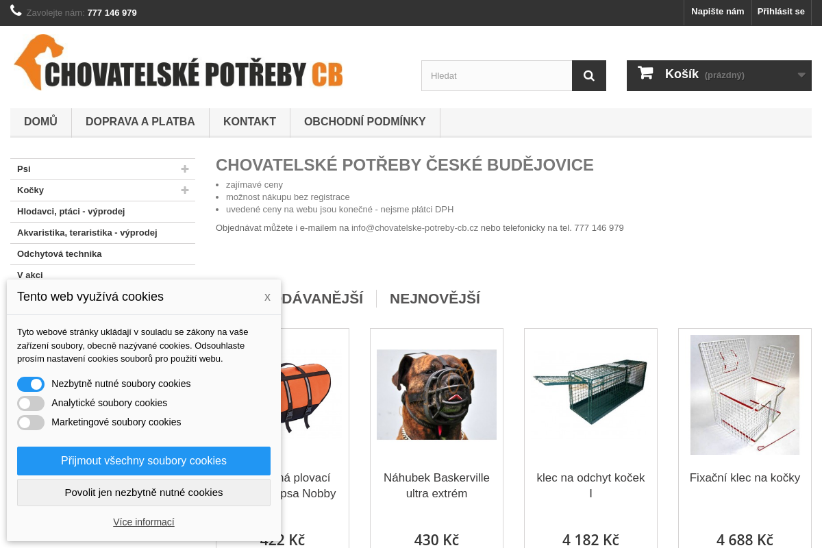Chovatelske-potreby-cb.cz