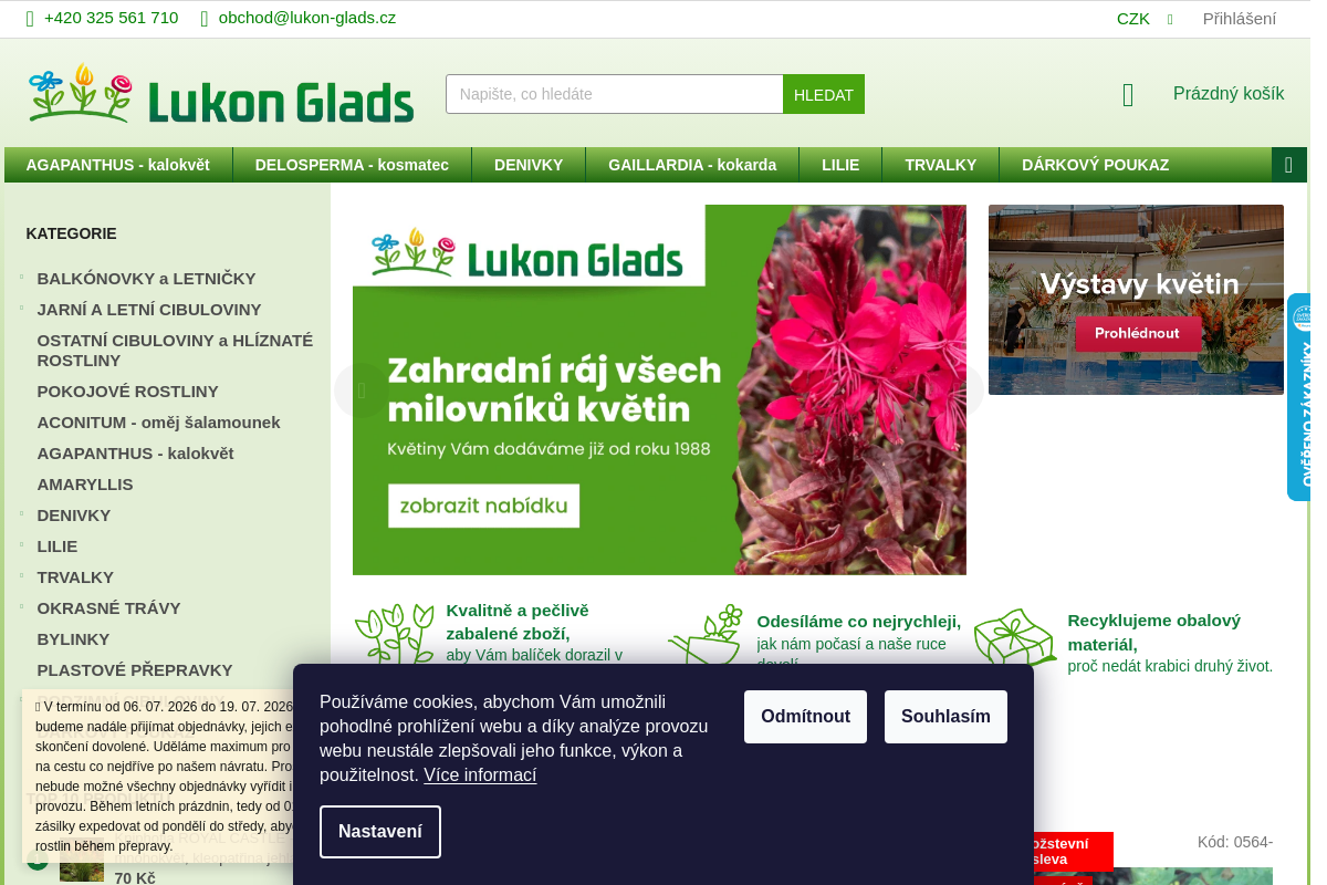 Zahradnictví Lukon Glads