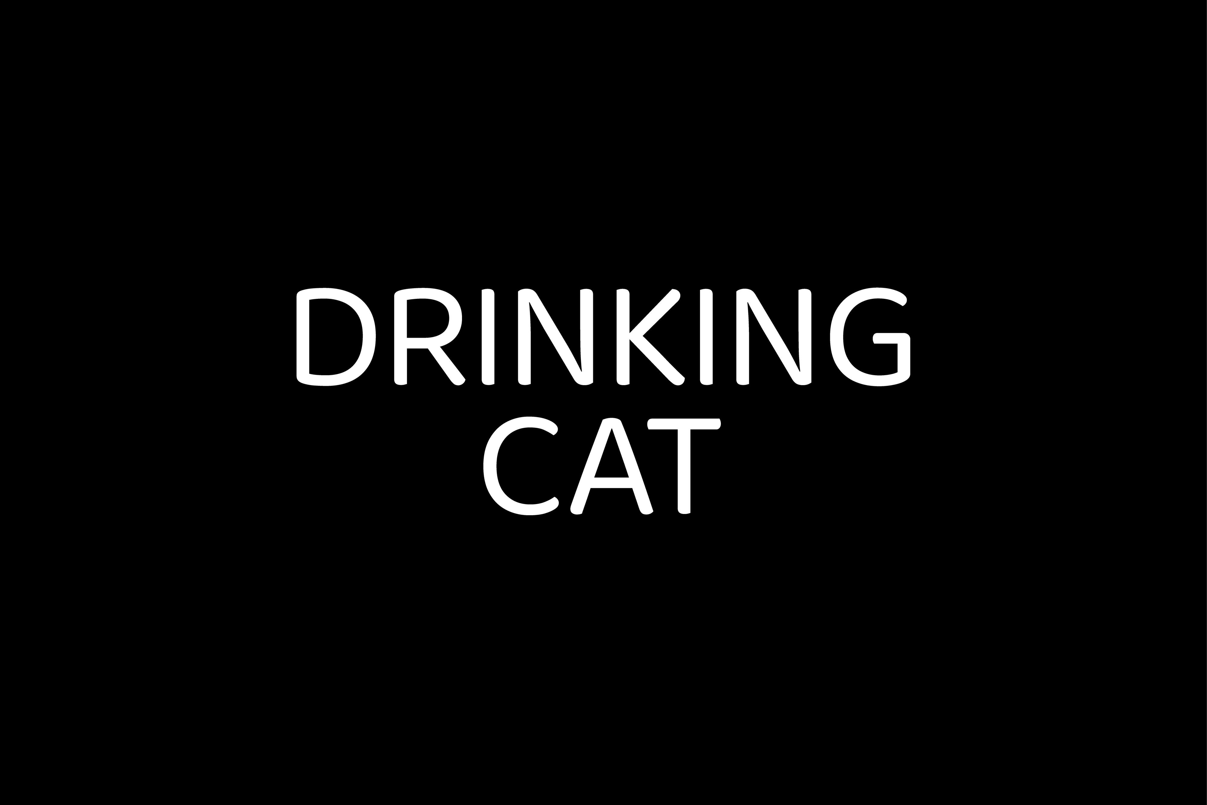 Drinking Cat