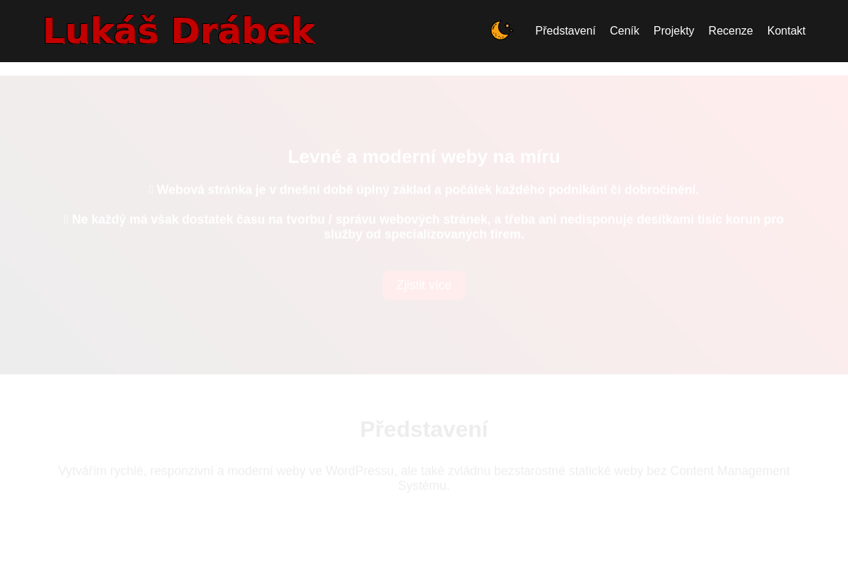 Weby na míru Lukáš Drábek