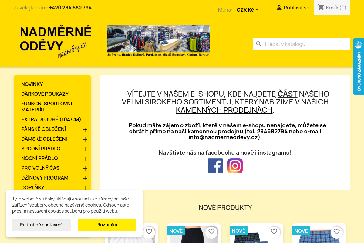 Nadmerneodevy.cz/obchod