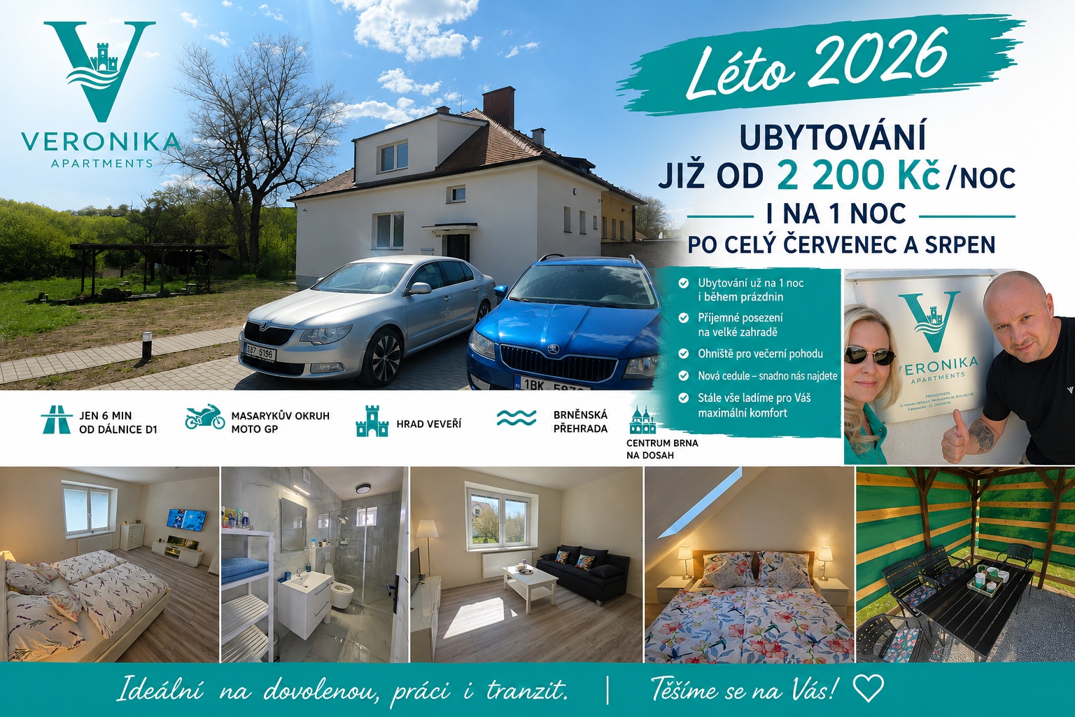 ☀️ LETNÍ AKCE VE VERONIKA APARTMENTS! ☀️
