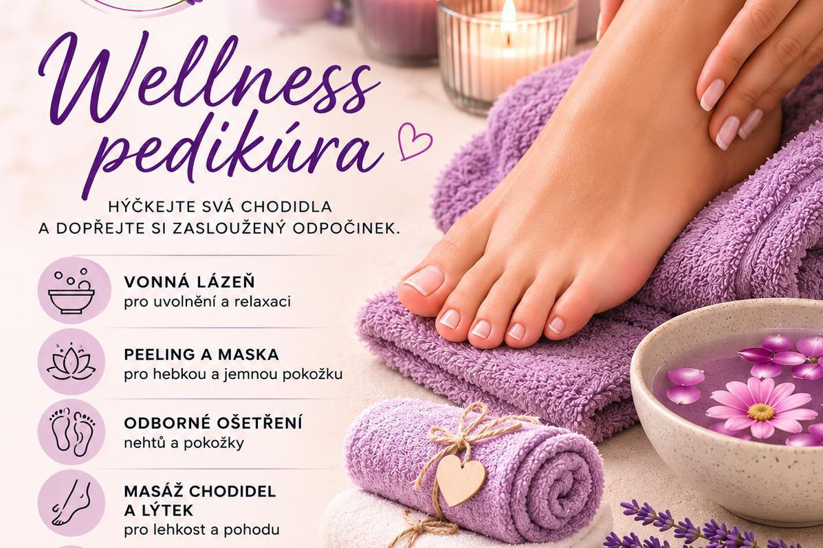 !AKCE !- Gel lak k wellness pedikúře zdarma!