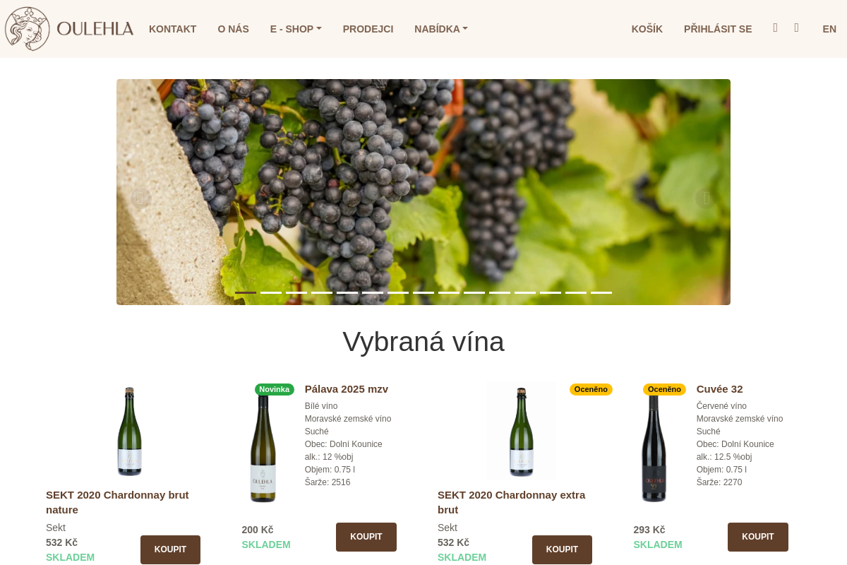 Reginacoeli.cz - Oulehla vinařství