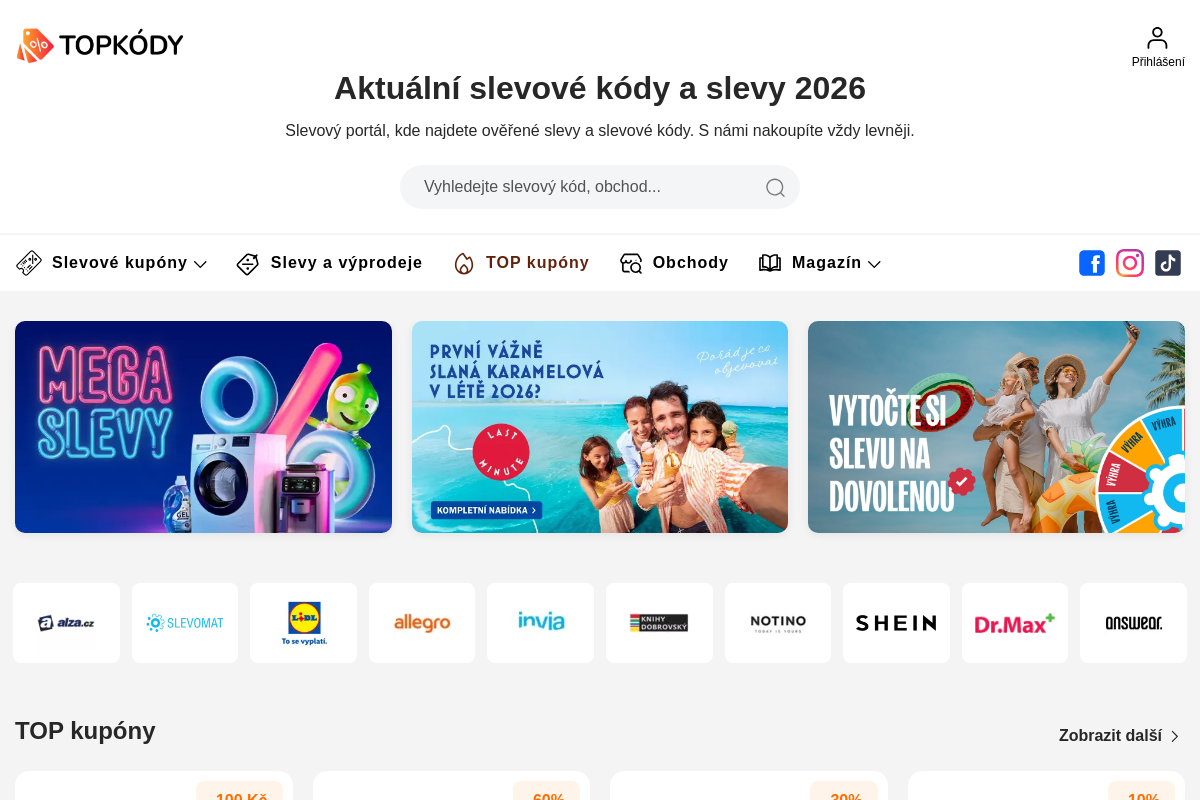 Topkody.cz
