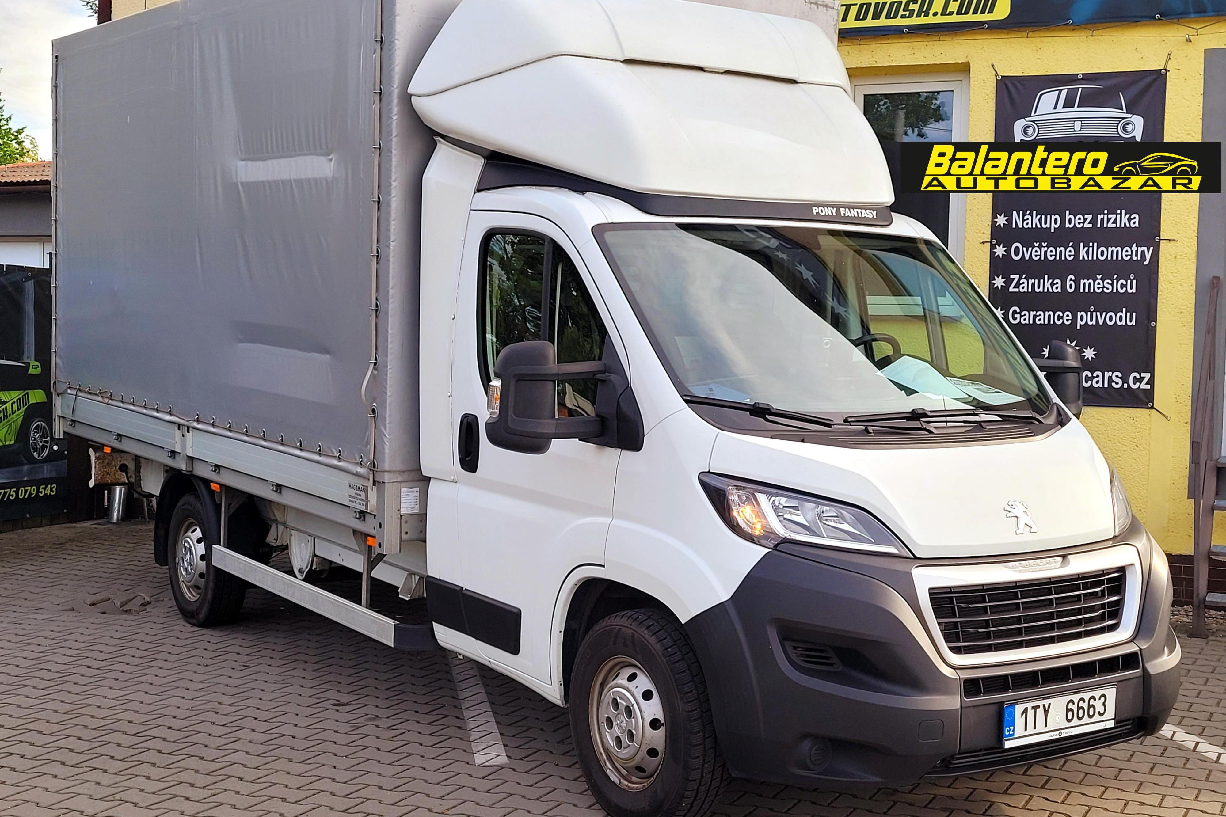 Peugeot Boxer - valník, plachta, CZ, 1.majitel