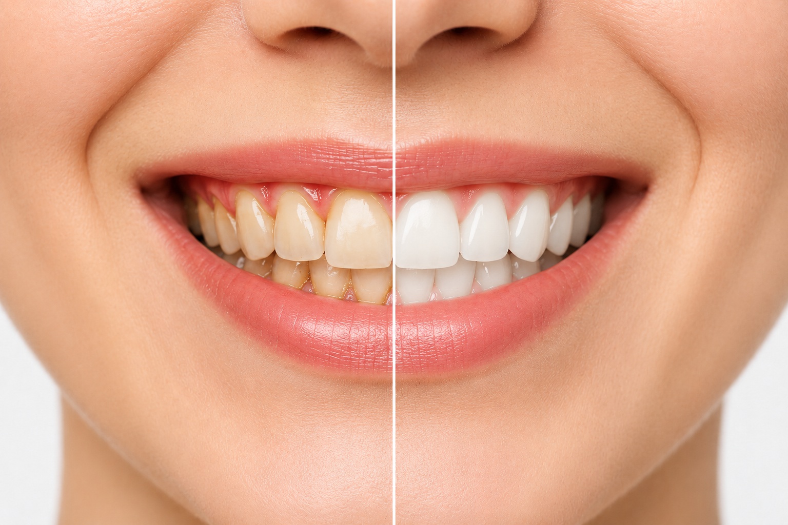 Vstupní dentální hygiena s bělením
