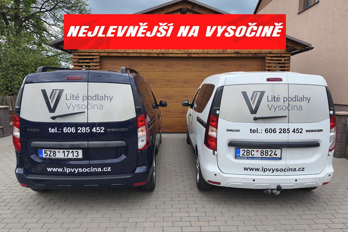 Lité podlahy Vysočina