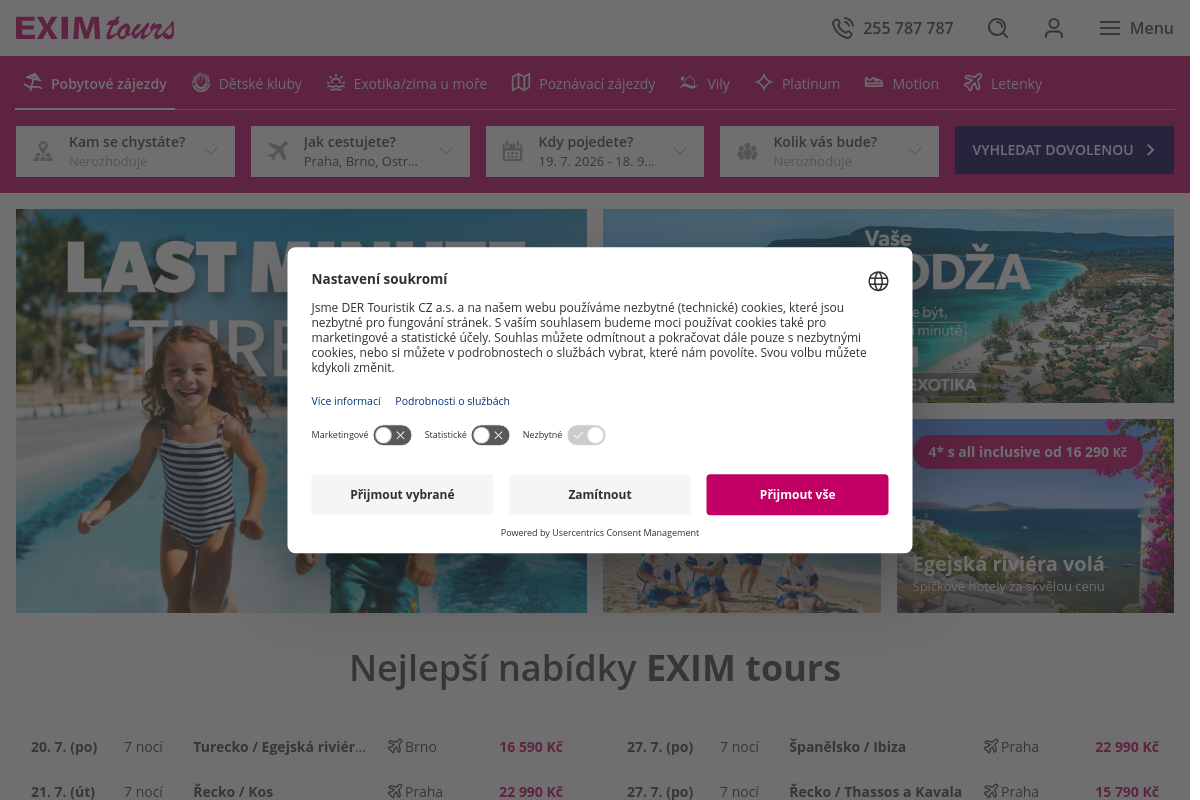 EXIM tours
