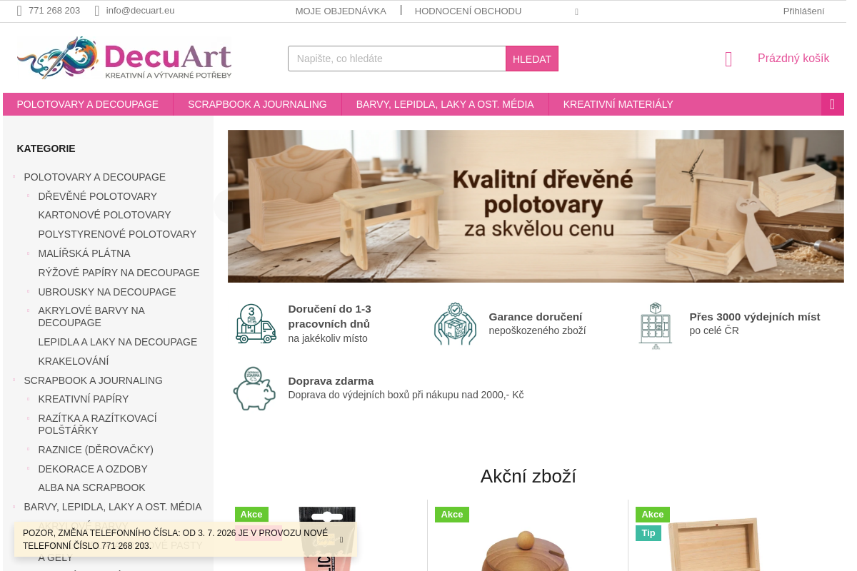DecuArt - kreativní a výtvarné potřeby