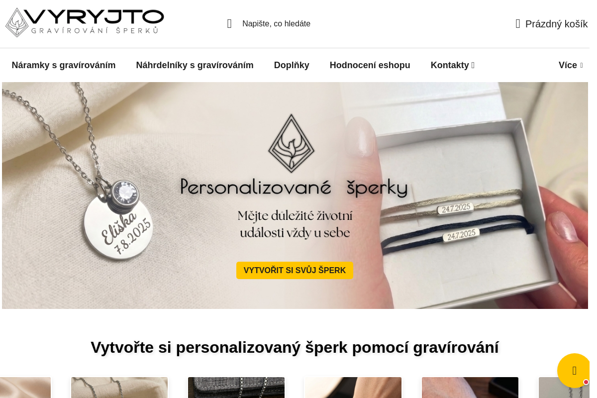 VYRYJTO | Gravírování šperků
