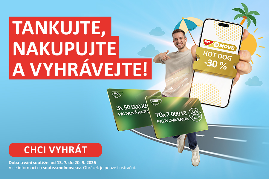 Vyhrajte palivové karty až za 50 000 Kč!