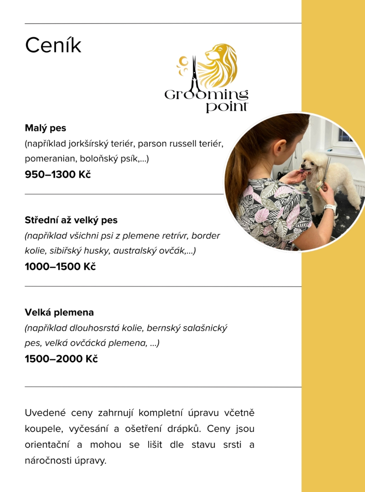 Grooming point