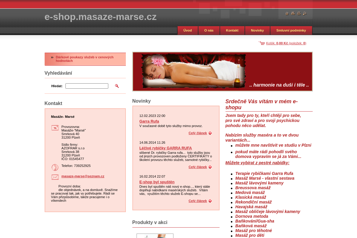 E-shop.masaze-marse.cz