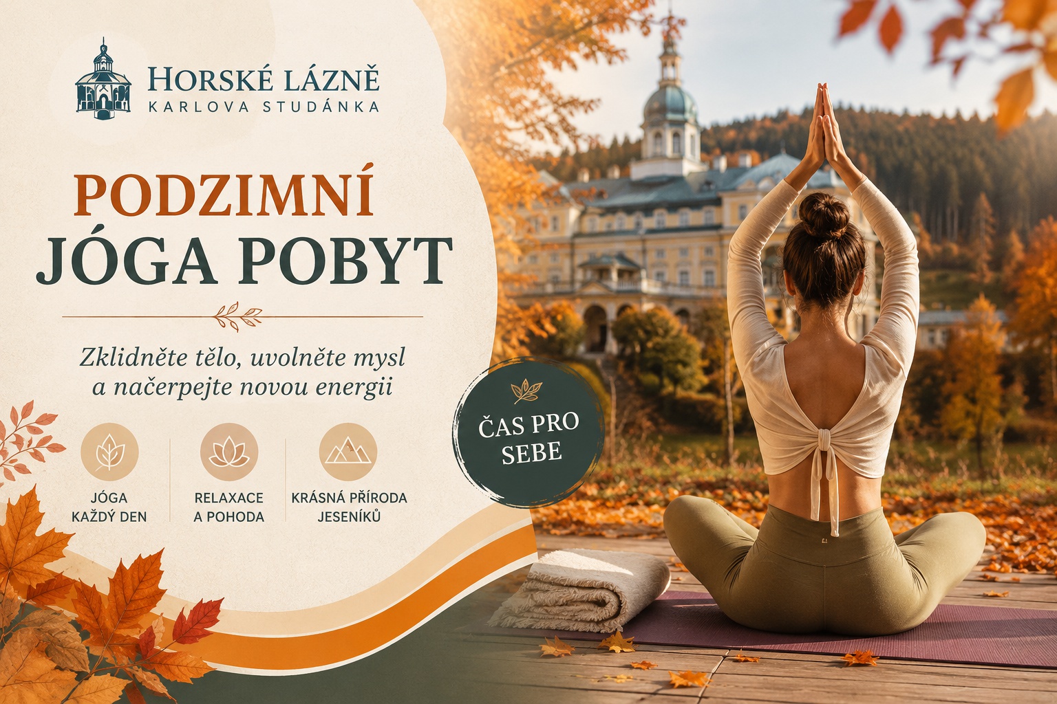 Podzimní pohodový JÓGA VÍKEND 16. - 18. 10. 2026