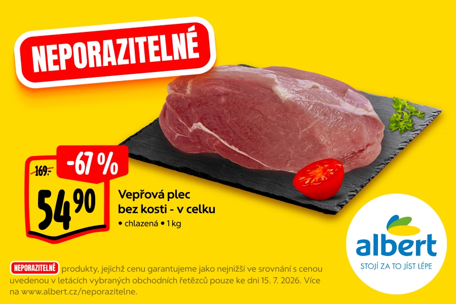 Vepřová plec bez kosti - v celku