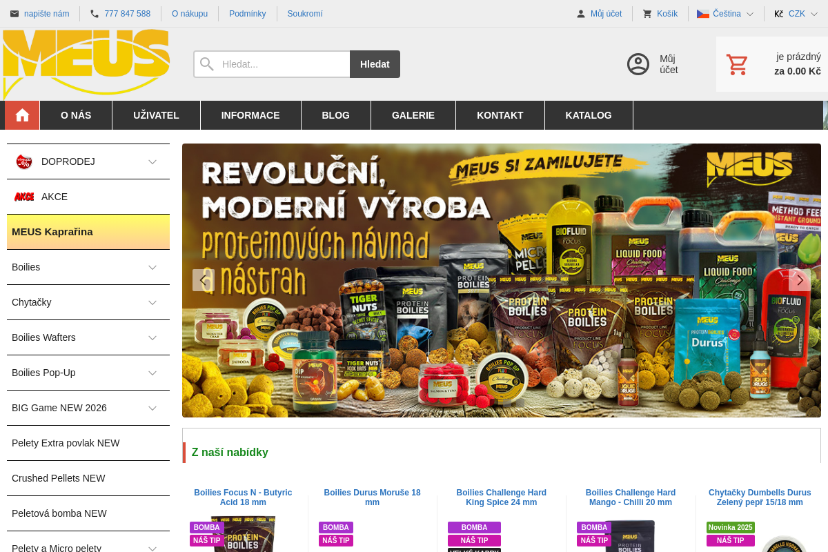 Rybářské potřeby MEUS CZ