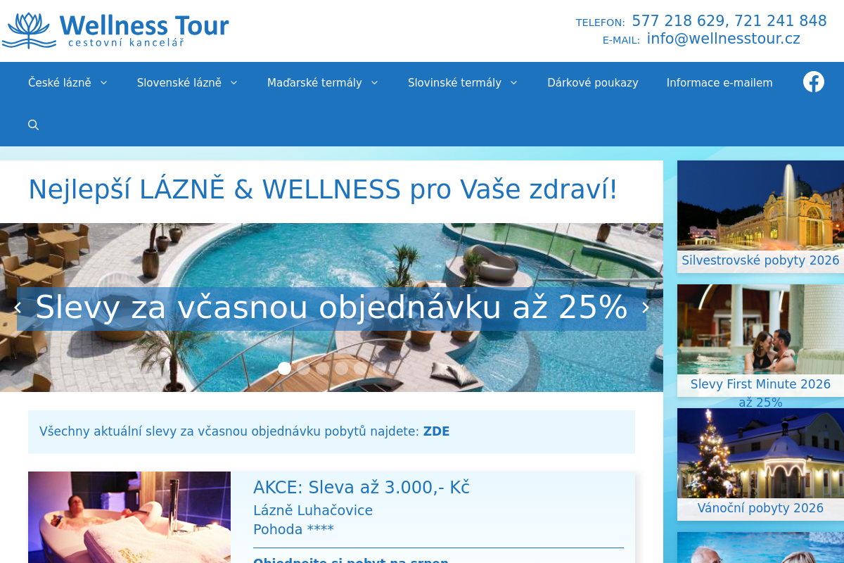 Cestovní kancelář Wellness Tour