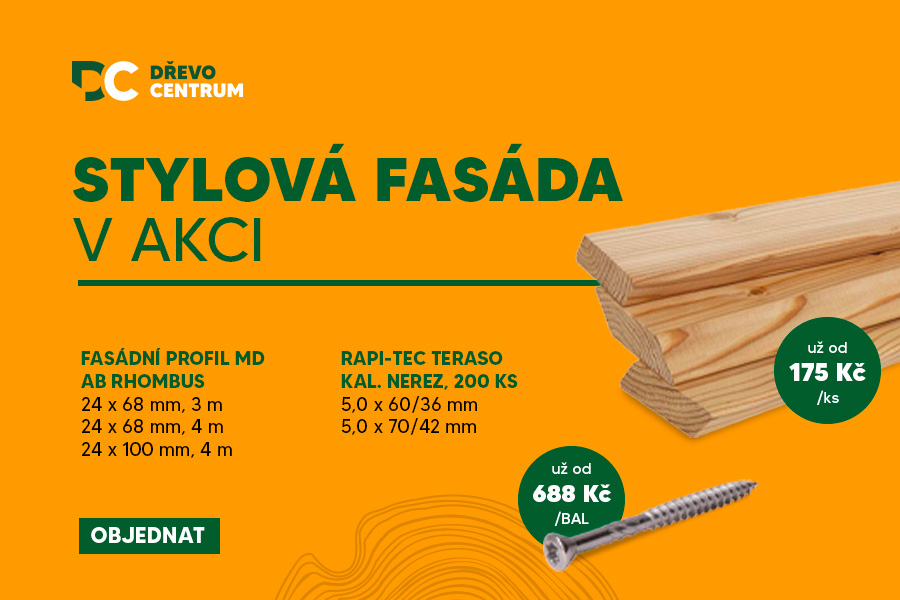 Fasádní profil MD Rhombus AB v AKCI