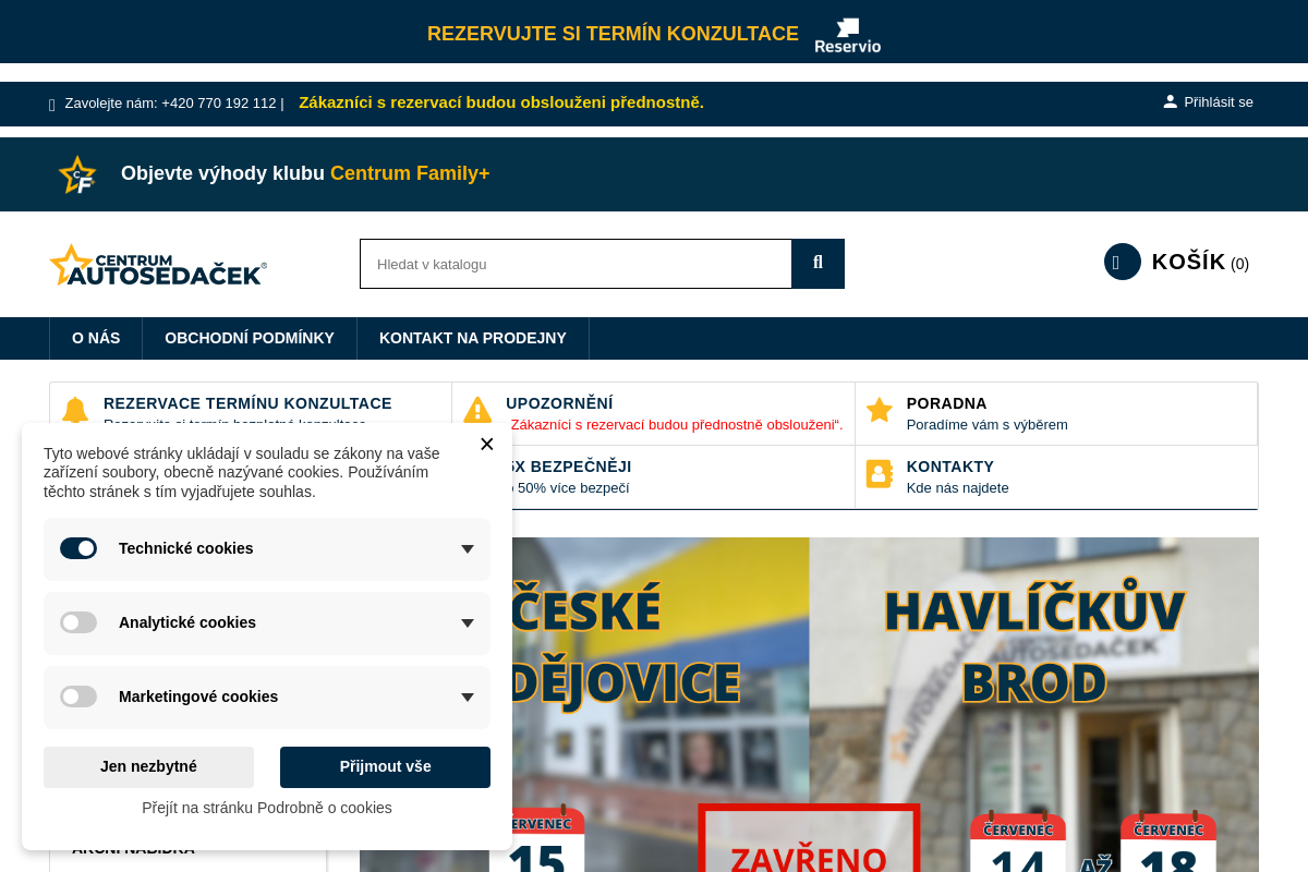 Centrum autosedaček