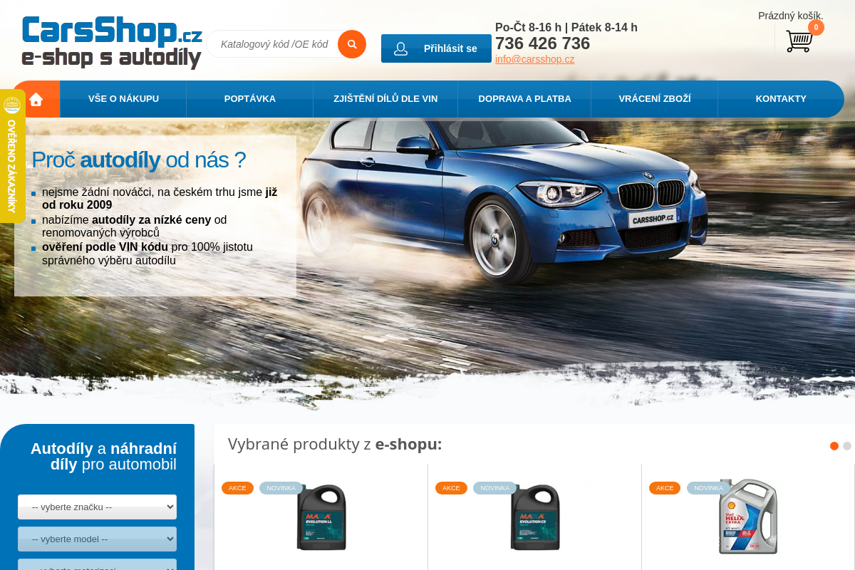Autodíly CarsShop.cz