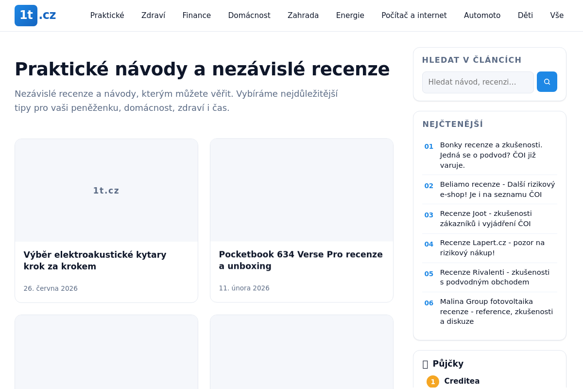 Praktické návody 1t.cz